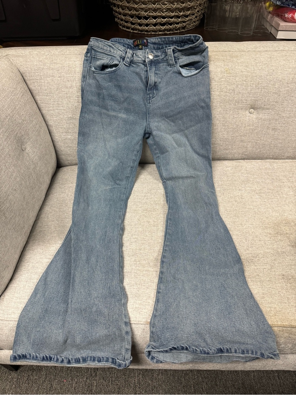 dELiA*s Vintage-Light Blue Flared Jeans